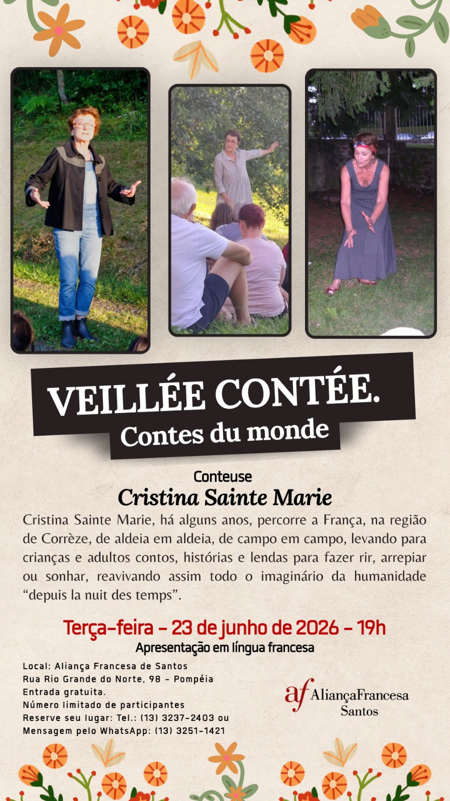 Veillée Contée por Cristina Sainte Marie