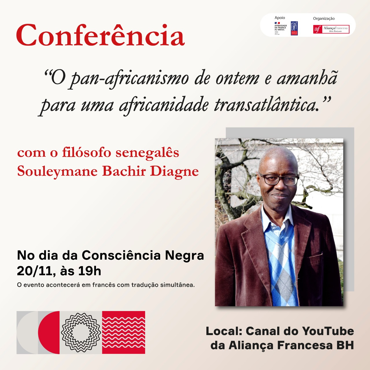 Conferência com o filósofo Souleymane Diagne